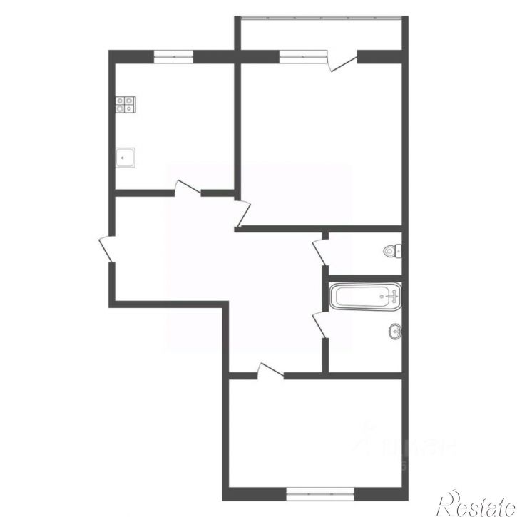 2-комн квартира ул Трудовая, 4,  д. 4