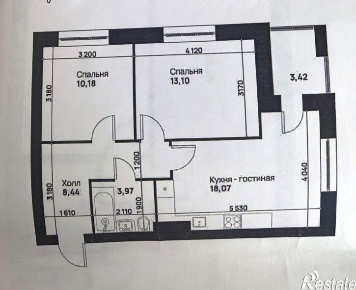 2-комн квартира улица Зелёная, 3,  д. 3