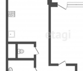 1-комн, 45кв м, этаж 6/17 Павшинский мост, 1 к1