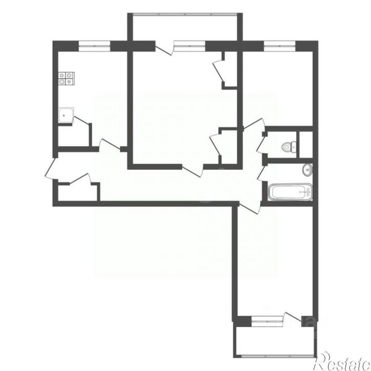 3-комн квартира Гарнизонный проезд, 1 к3,  д. 1 к3
