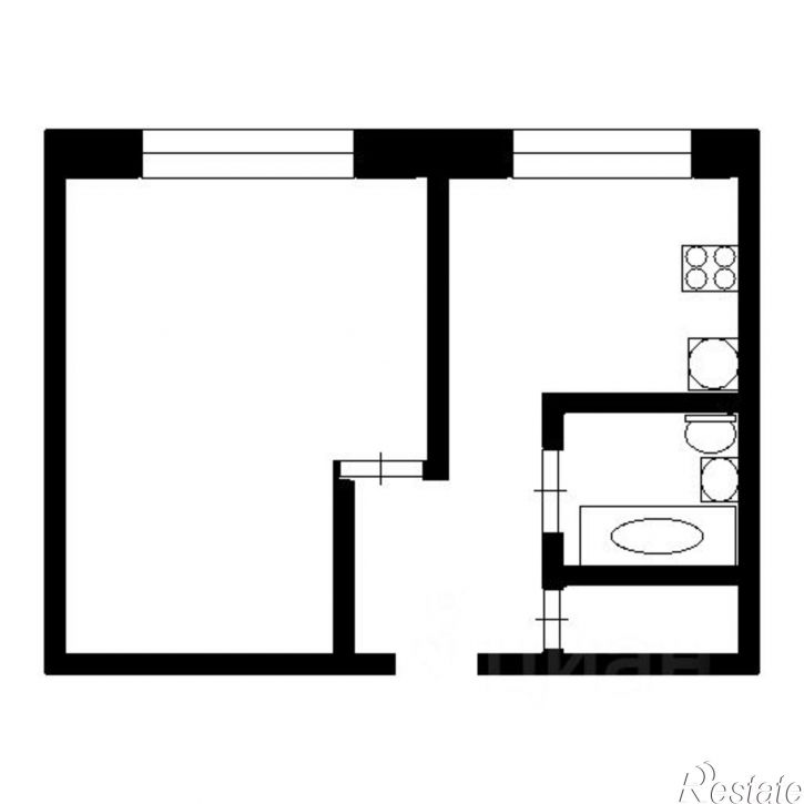 1-комн квартира улица Ползунова, 20А,  д. 20А