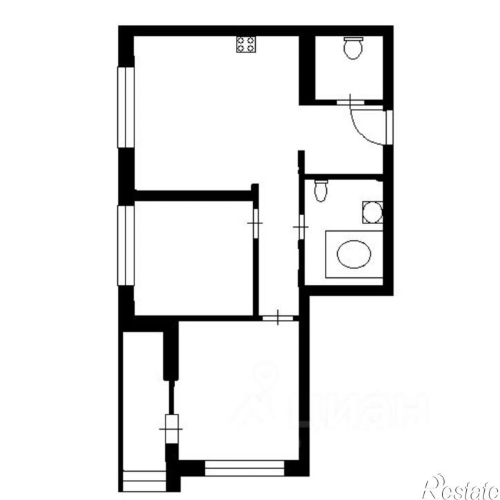 2-комн квартира улица Металлургов, 55,  д. 55