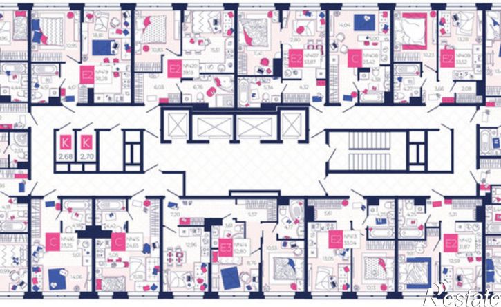 3-комн квартира в новом доме Тула, Новомосковское шоссе, 5