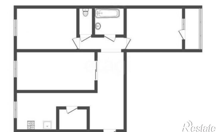 3-комн квартира Пролетарская улица, 30А,  д. 30А