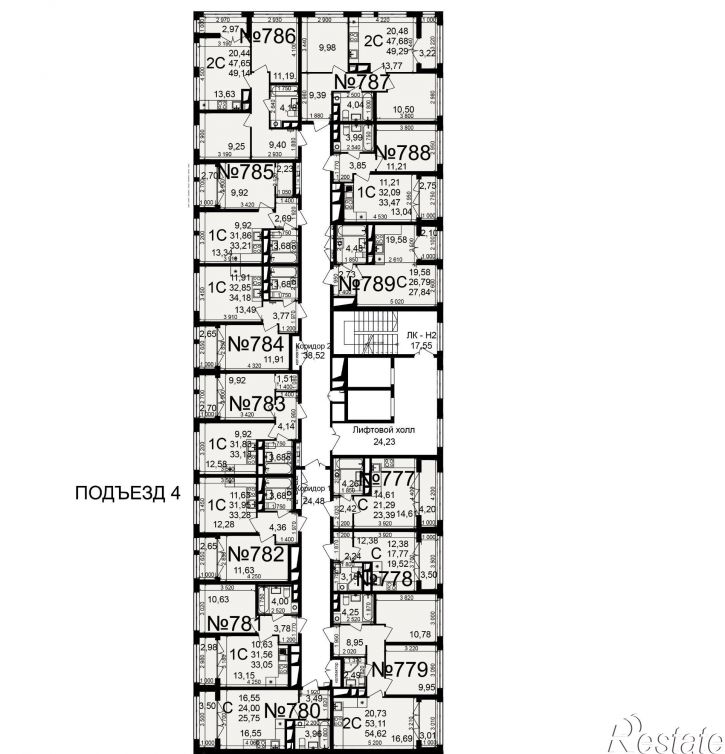2-комн квартира в новом доме посёлок Горелки, Большая улица, 6/1