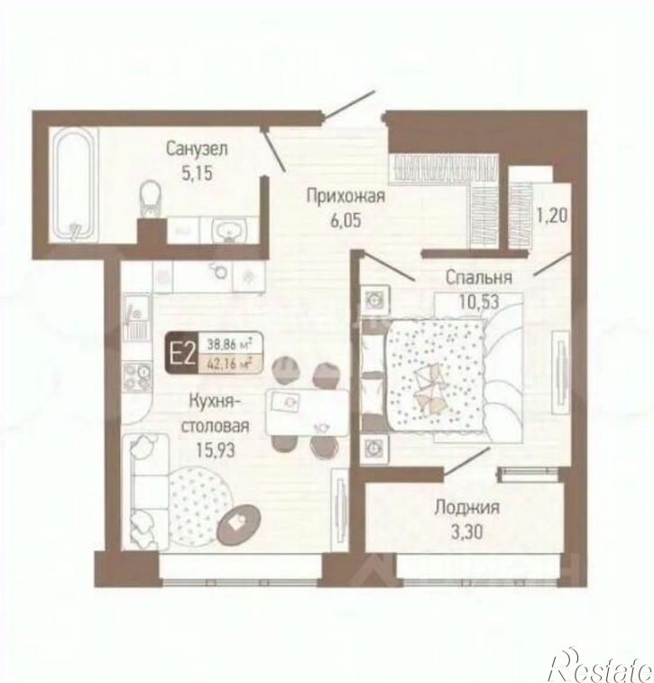 2-комн квартира 2-й Клинской проезд, 10,  д. 10
