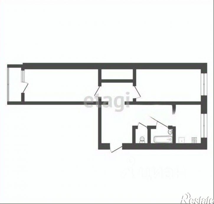2-комн квартира ул Новомосковская, 3,  д. 3