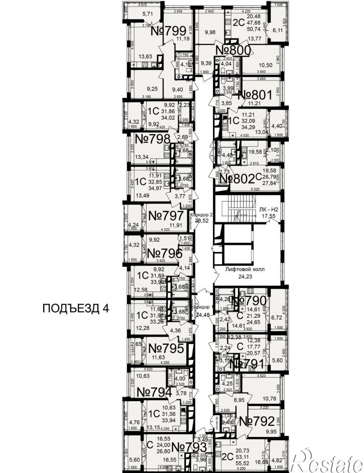 2-комн квартира в новом доме Большая улица, 6/1,  д. 6/1