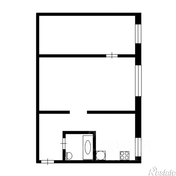 2-комн квартира ул Пролетарская, 36а,  д. 36а