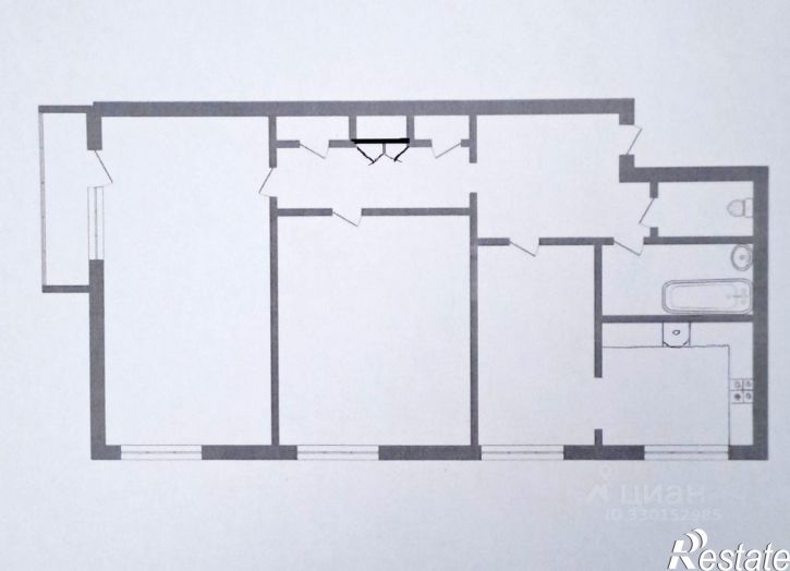 3-комн квартира улица Льва Толстого, 128,  д. 128