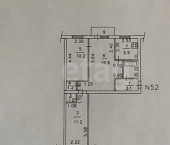 3-комн, 56кв м, этаж 3/5 ул Д.Ульянова, 12