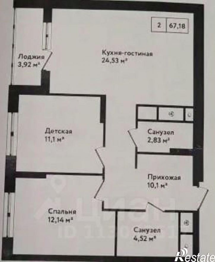 2-комн квартира улица Седова, 26 к1,  д. 26 к1