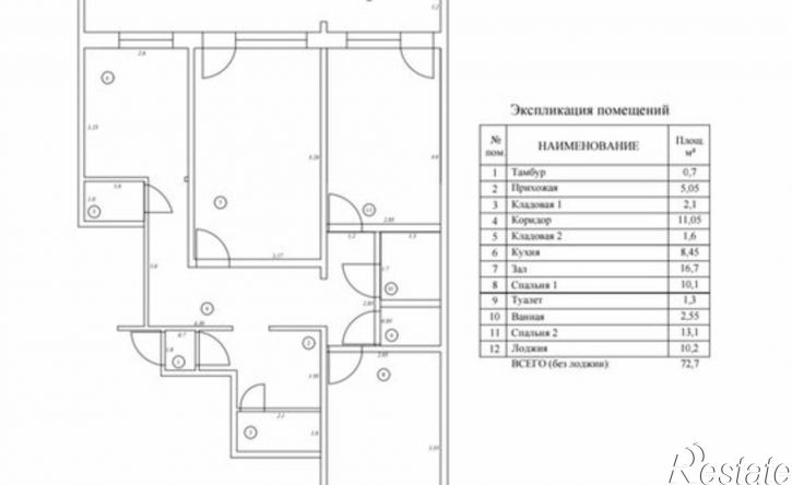 3-комн квартира ул Рязанская, 24 1,  д. 24 1,  к. 1