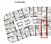 1-комн, 27.4кв м, этаж 9/16 Ф.Смирнова ул, 2к1