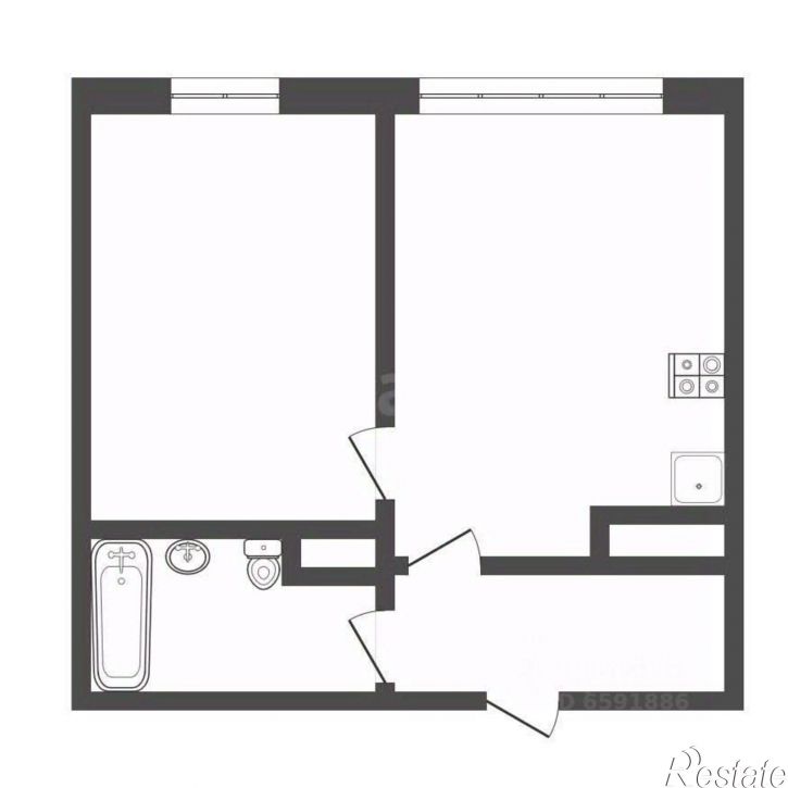 2-комн квартира