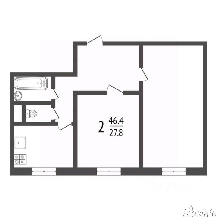2-комн квартира улица Пушкина, 8,  д. 8