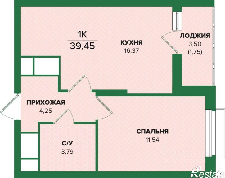 1-комн квартира в новом доме ул Академика Насоновой, 22,  д. 22