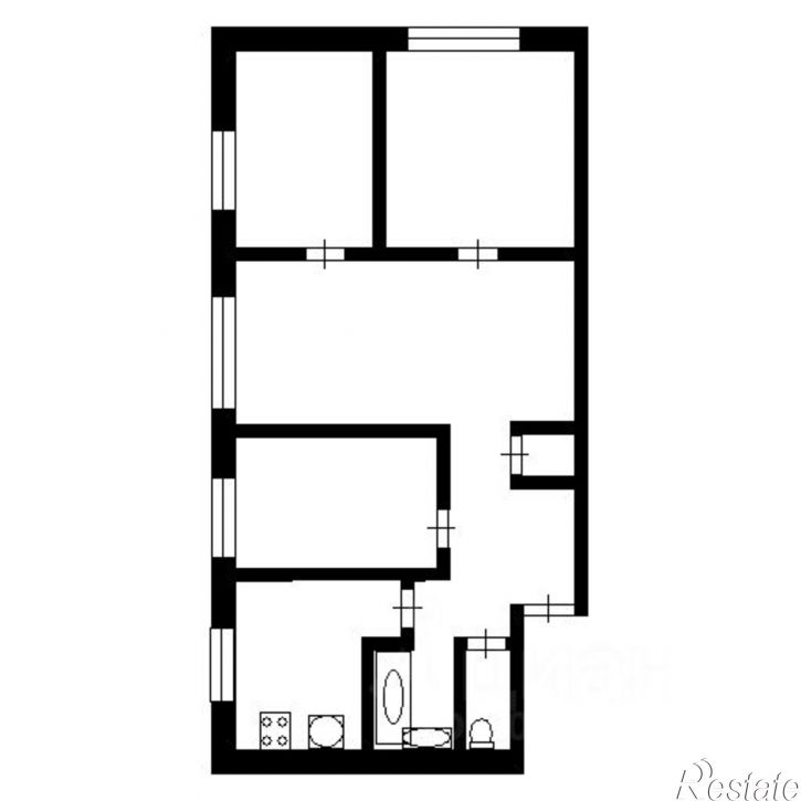4-комн квартира улица Немцова, 15А,  д. 15А