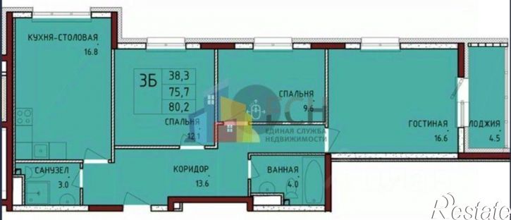 3-комн квартира улица Аркадия Шипунова, 1,  д. 1