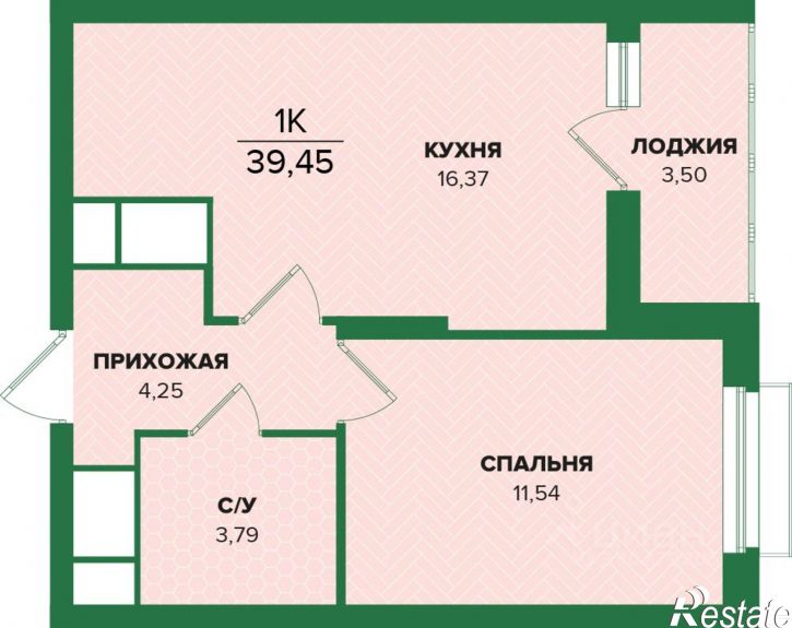 1-комн квартира в новом доме ул Академика Насоновой, 23,  д. 23