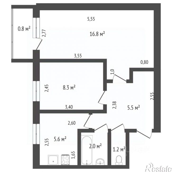 2-комн квартира Демидовская улица, 115,  д. 115