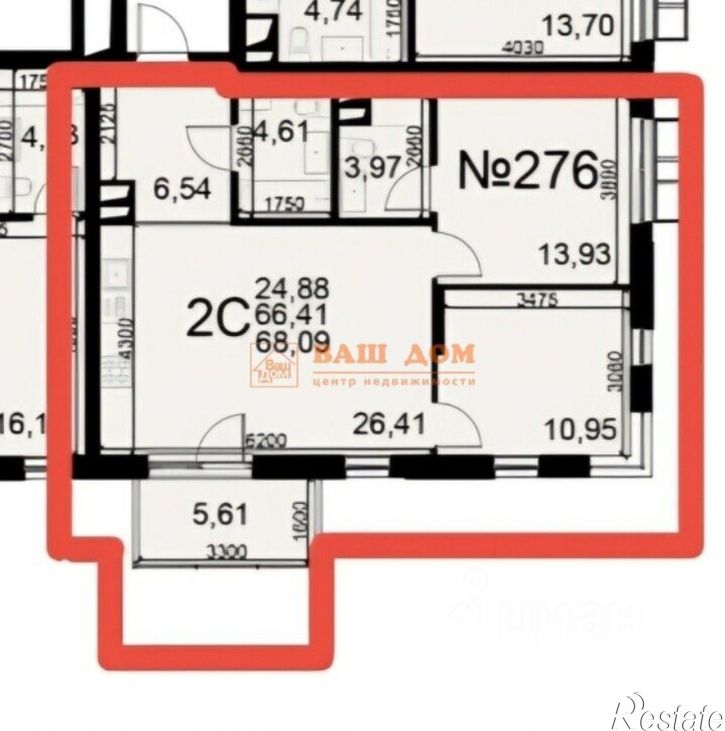 3-комн квартира Хлебная пл, 8,  д. 8