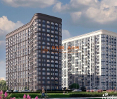 1-комн, 43кв м, этаж 4/17 улица Фёдора Смирнова, 2