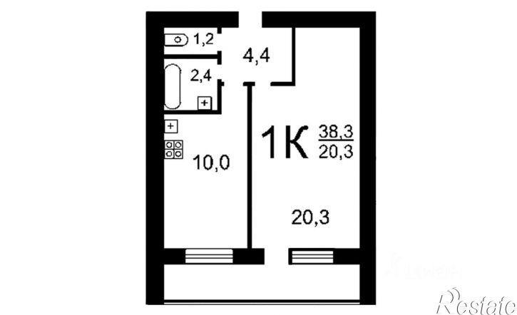 1-комн квартира Серебровская улица, 16Д,  д. 16Д