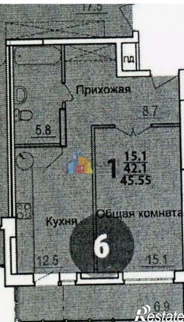 1-комн квартира проспект Ленина, 144,  д. 144