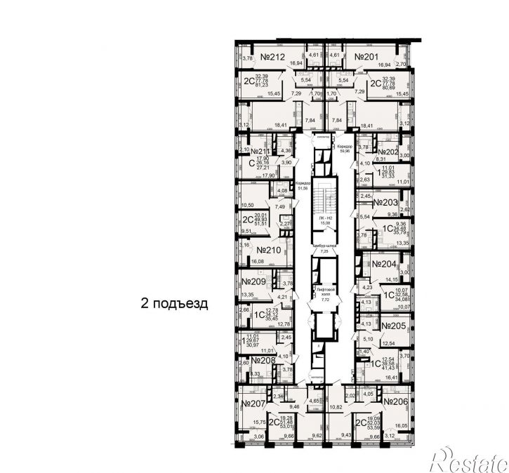 2-комн квартира в новом доме Большая улица, 6/1,  д. 6/1