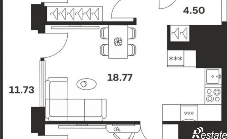 2-комн квартира в новом доме ул Советская, 98А,  д. 98А