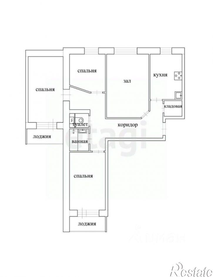 4-комн квартира Пролетарская улица, 26,  д. 26