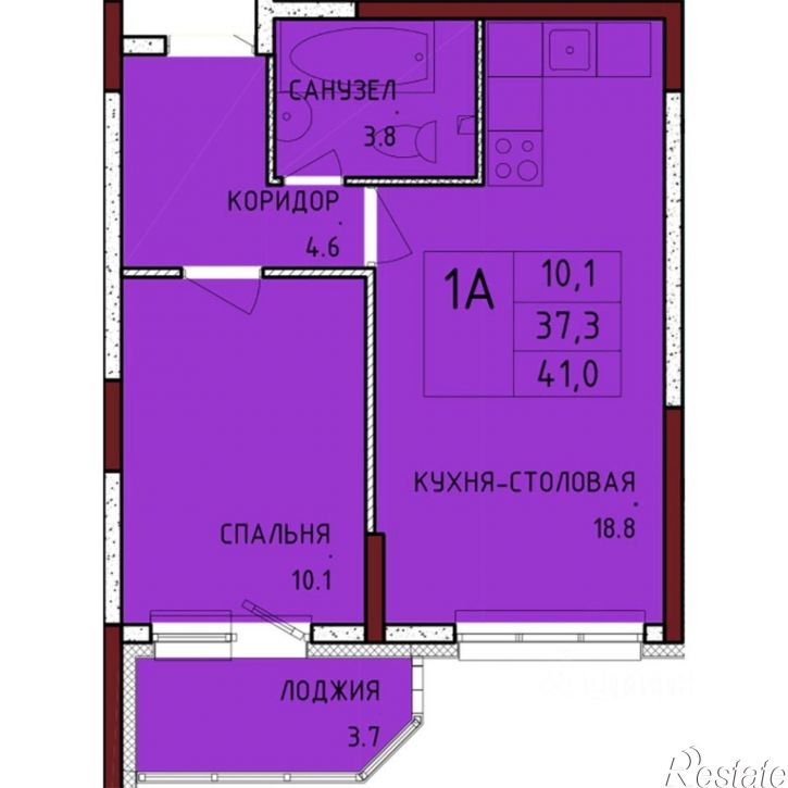 1-комн квартира в новом доме улица Аркадия Шипунова, 1,  д. 1