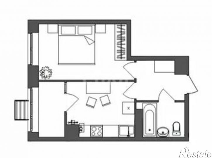 1-комн квартира улица Лётчика Мосолова, 3,  д. 3