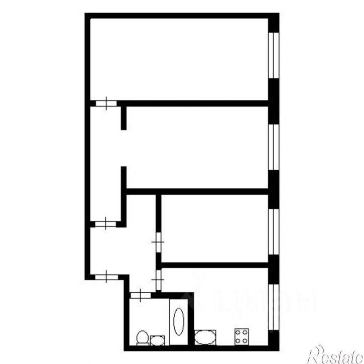 3-комн квартира ул Мориса Тореза, 9А,  д. 9А