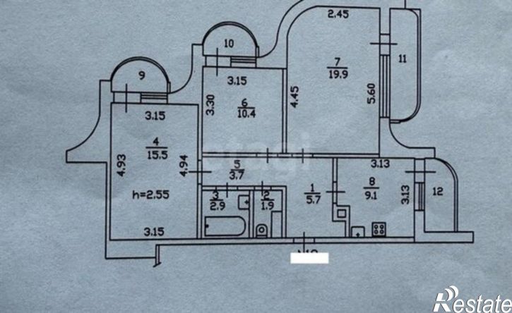 3-комн квартира улица Металлургов, 47Б,  д. 47Б