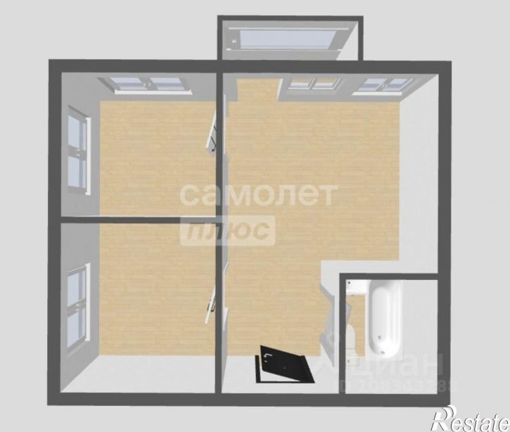 2-комн квартира улица Академика Павлова, 1Д,  д. 1Д