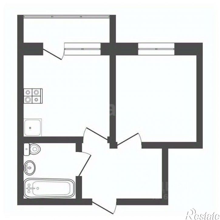 1-комн квартира Новомедвенский проезд, 6,  д. 6