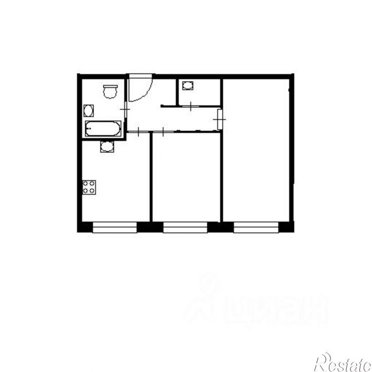 2-комн квартира ул Тимирязева, 97 А,  д. 97 А,  к. А