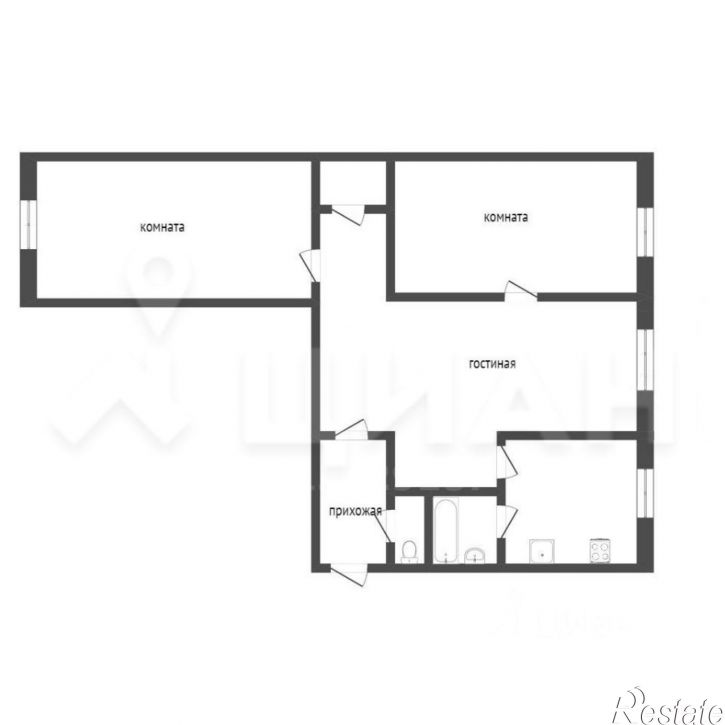 3-комн квартира Гарнизонный пр-д, 2В,  д. 2В