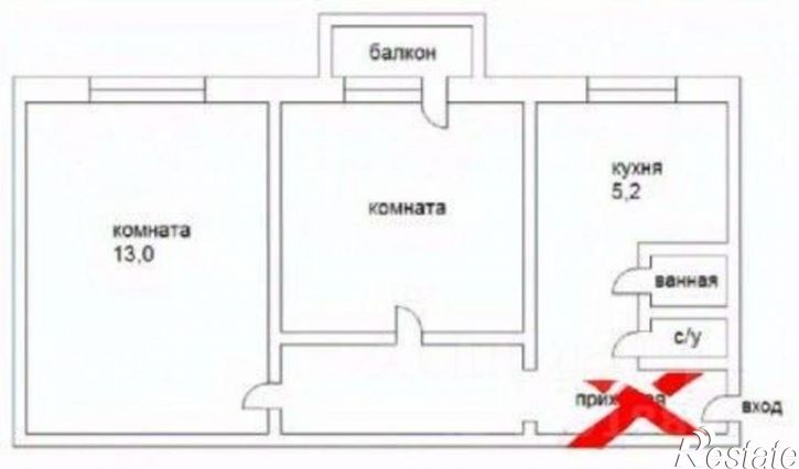 2-комн квартира ул Седова, 31А,  д. 31А