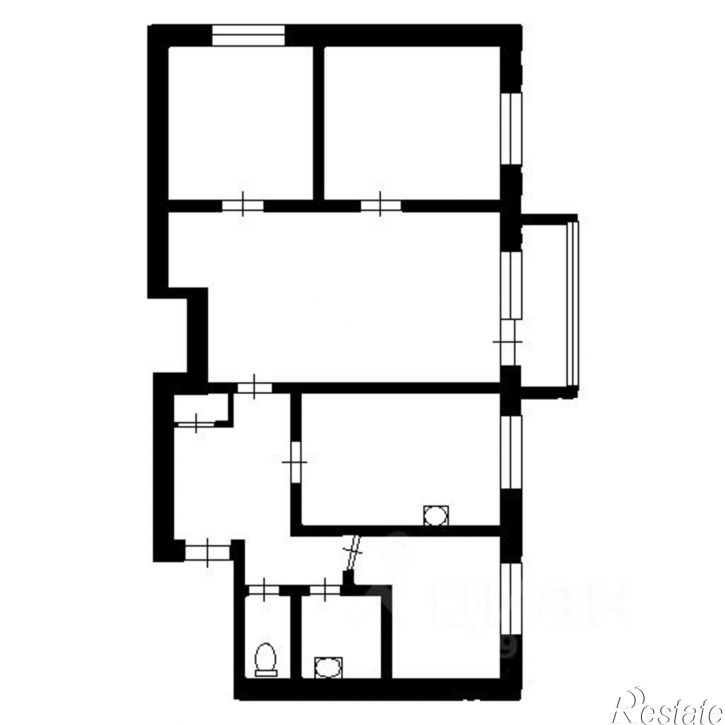 4-комн квартира ул Калинина, 77а,  д. 77а