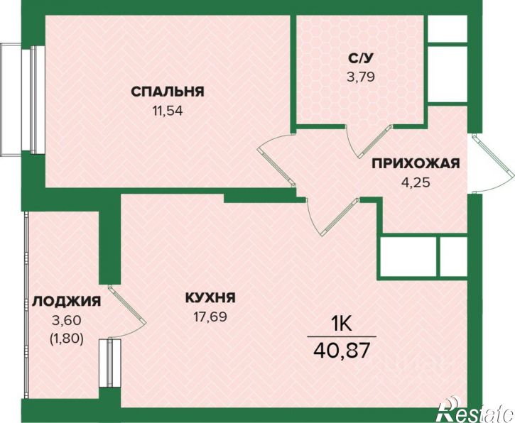 1-комн квартира в новом доме ул Академика Насоновой, 22,  д. 22