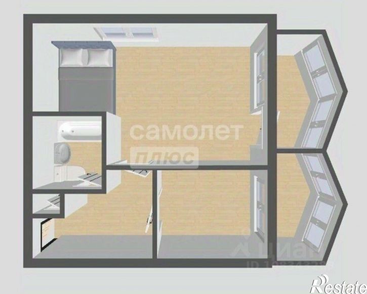 1-комн квартира ул Пузакова, 15,  д. 15