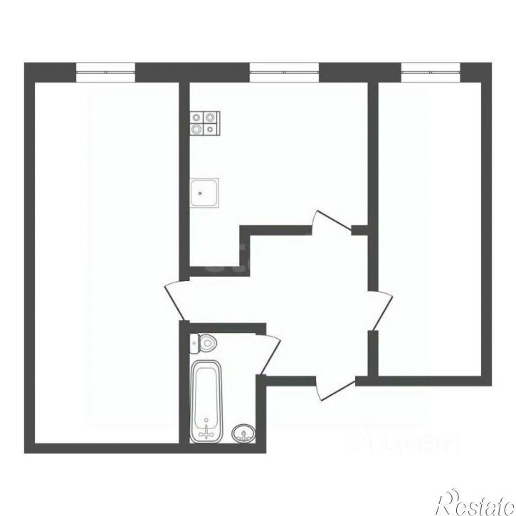 3-комн квартира ул Хворостухина, 19,  д. 19