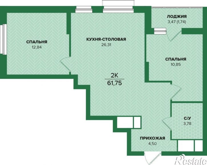 2-комн квартира в новом доме ул Академика Насоновой, 23,  д. 23