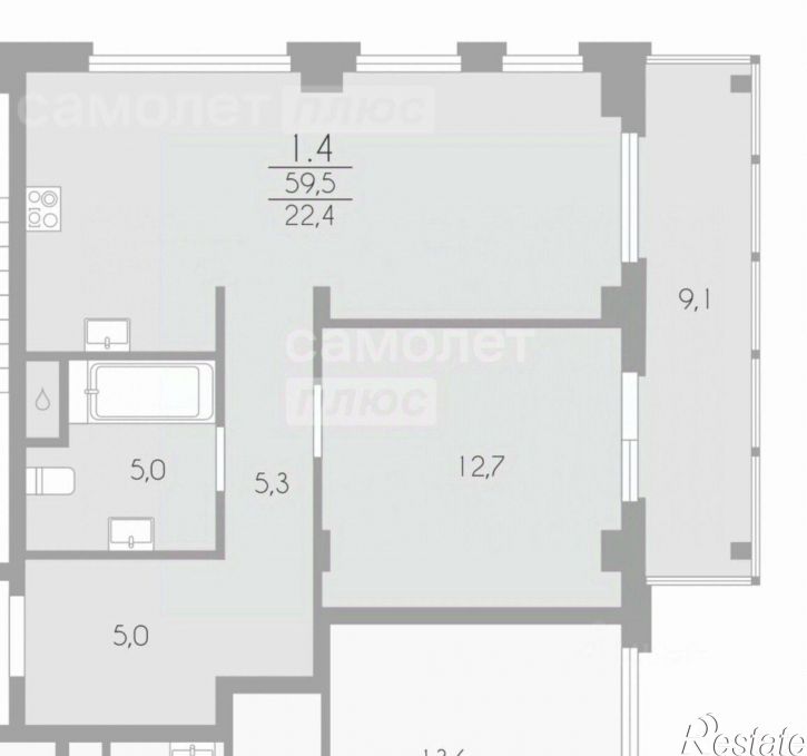 1-комн квартира ул Первомайская, 32А,  д. 32А