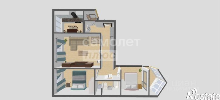 3-комн квартира ул М.Горького, 14,  д. 14