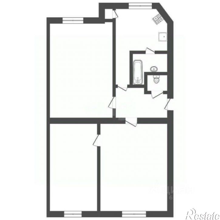 3-комн квартира ул Тургеневская, 38А,  д. 38А