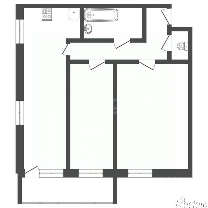 2-комн квартира ул Первомайская, 32А,  д. 32А